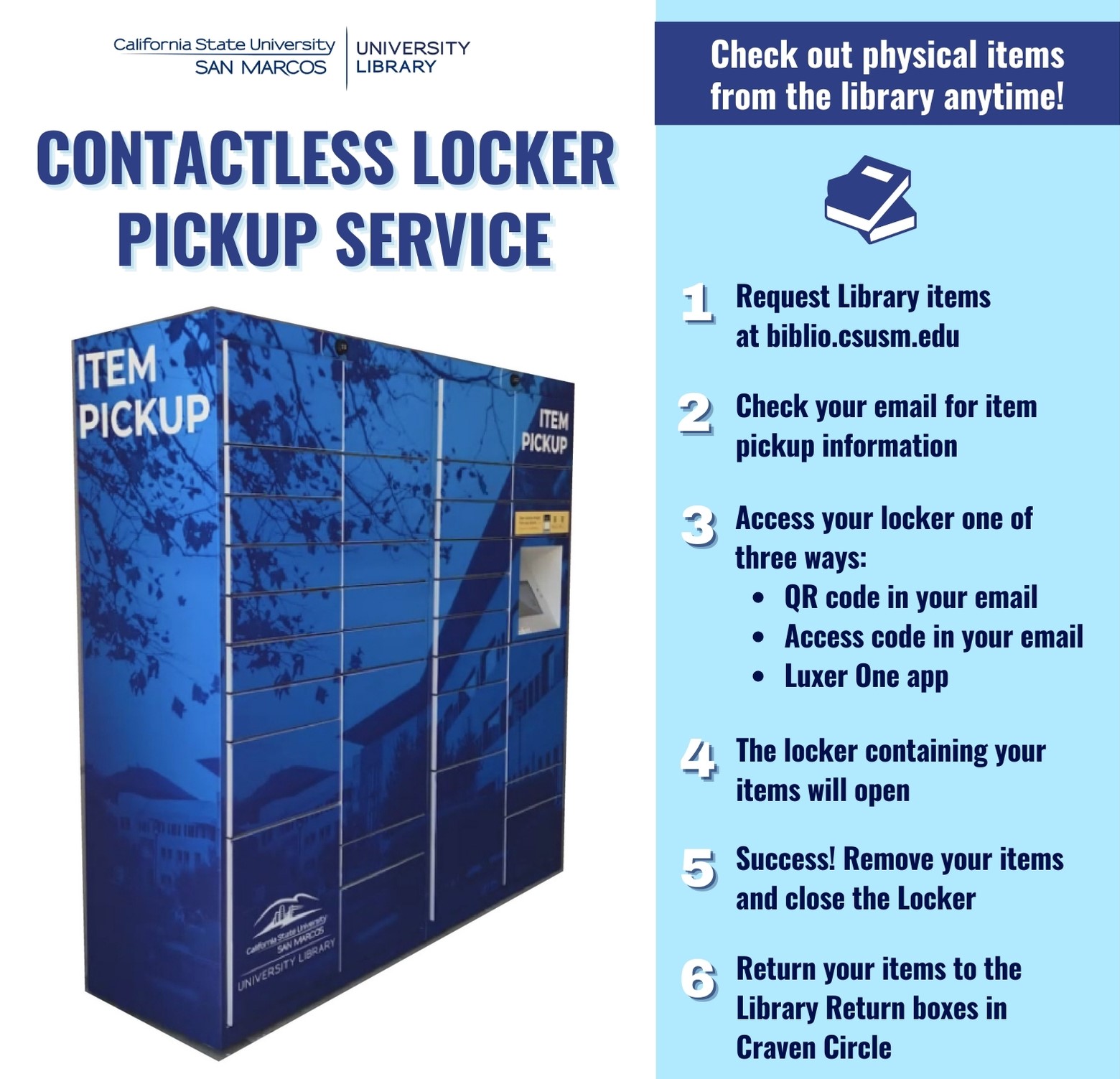 Library Lockers Flyer